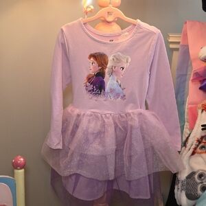 H&M Frozen Long Sleeve Costume Dress - Light Purple